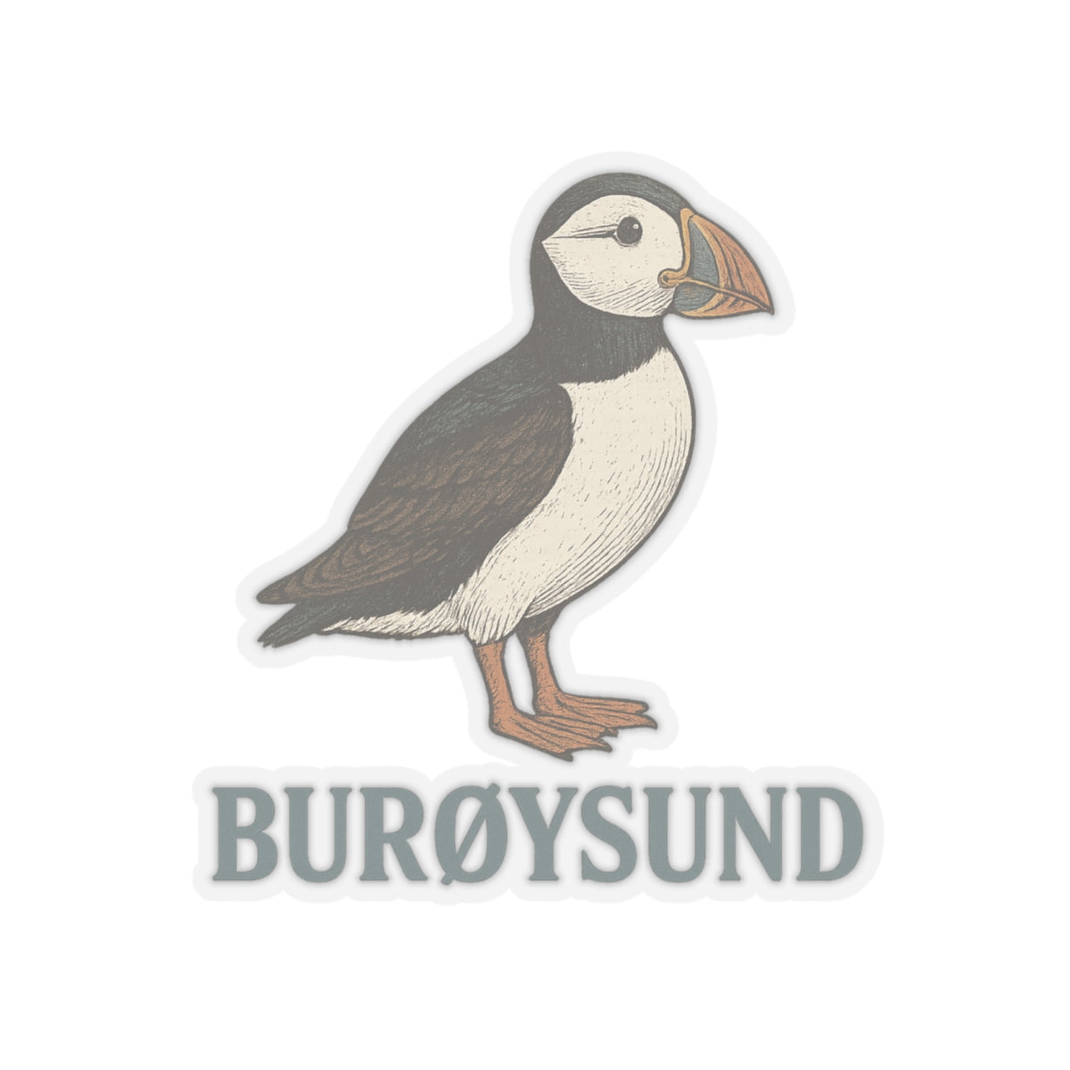 Charming Puffin Kiss-Cut Stickers - Perfect for Laptops, Journals, Gifts, Nature Lovers, Cute Decor