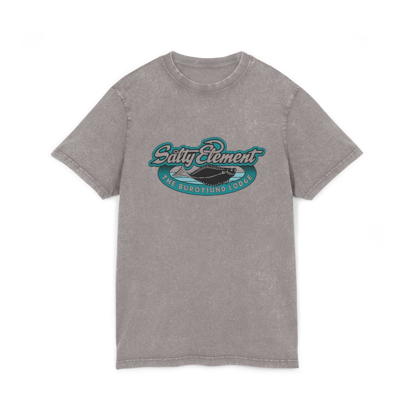 Vintage T-Shirt im Acid-Wash-Look – Mit Salty Element Logo für den maritimen Stil mit Charakter