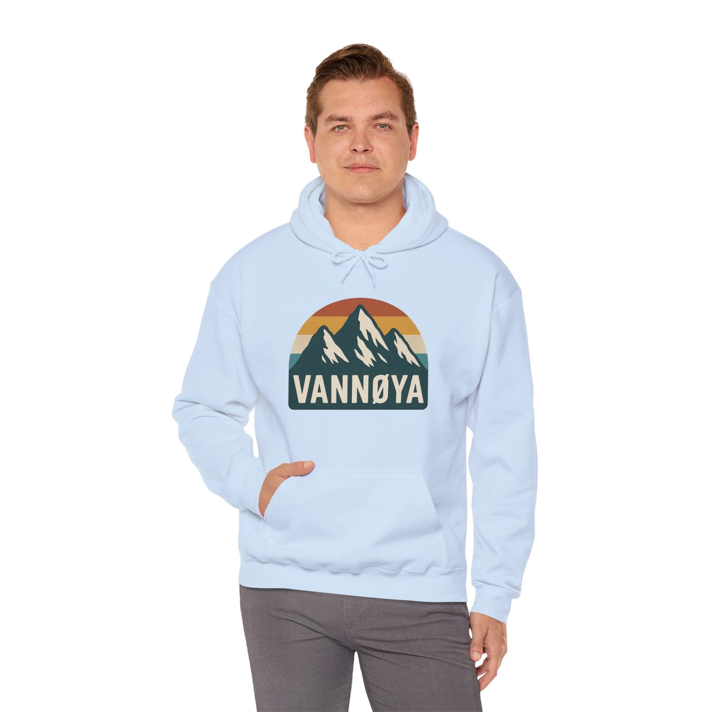 Mountain VANNØYA Unisex Hoodie - Cozy, Outdoor-Inspired Sweatshirt