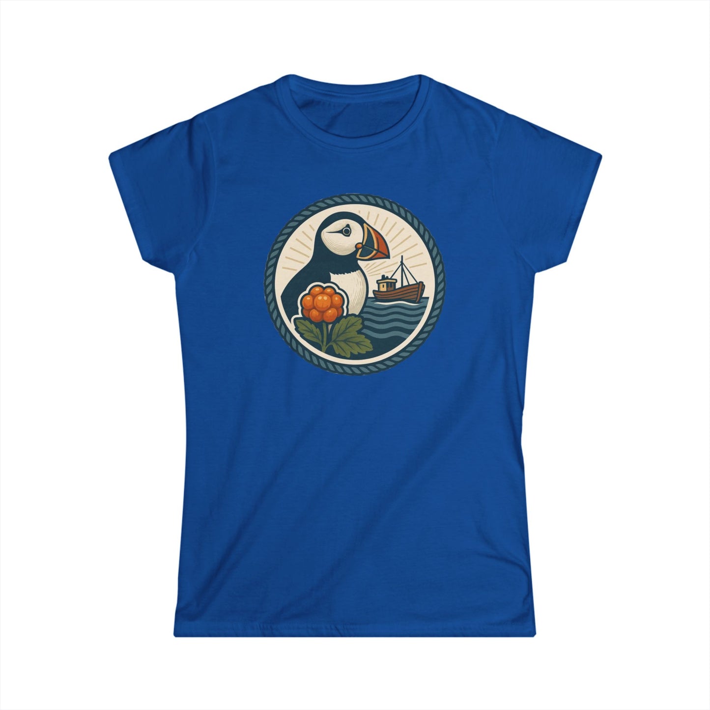 Softstyle Damen-T-Shirt „Puffin Edition“ – Fröhlich. Bequem. Persönlich.
