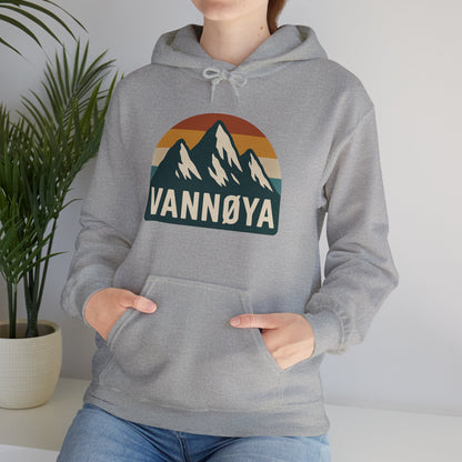 Mountain VANNØYA Unisex Hoodie - Cozy, Outdoor-Inspired Sweatshirt