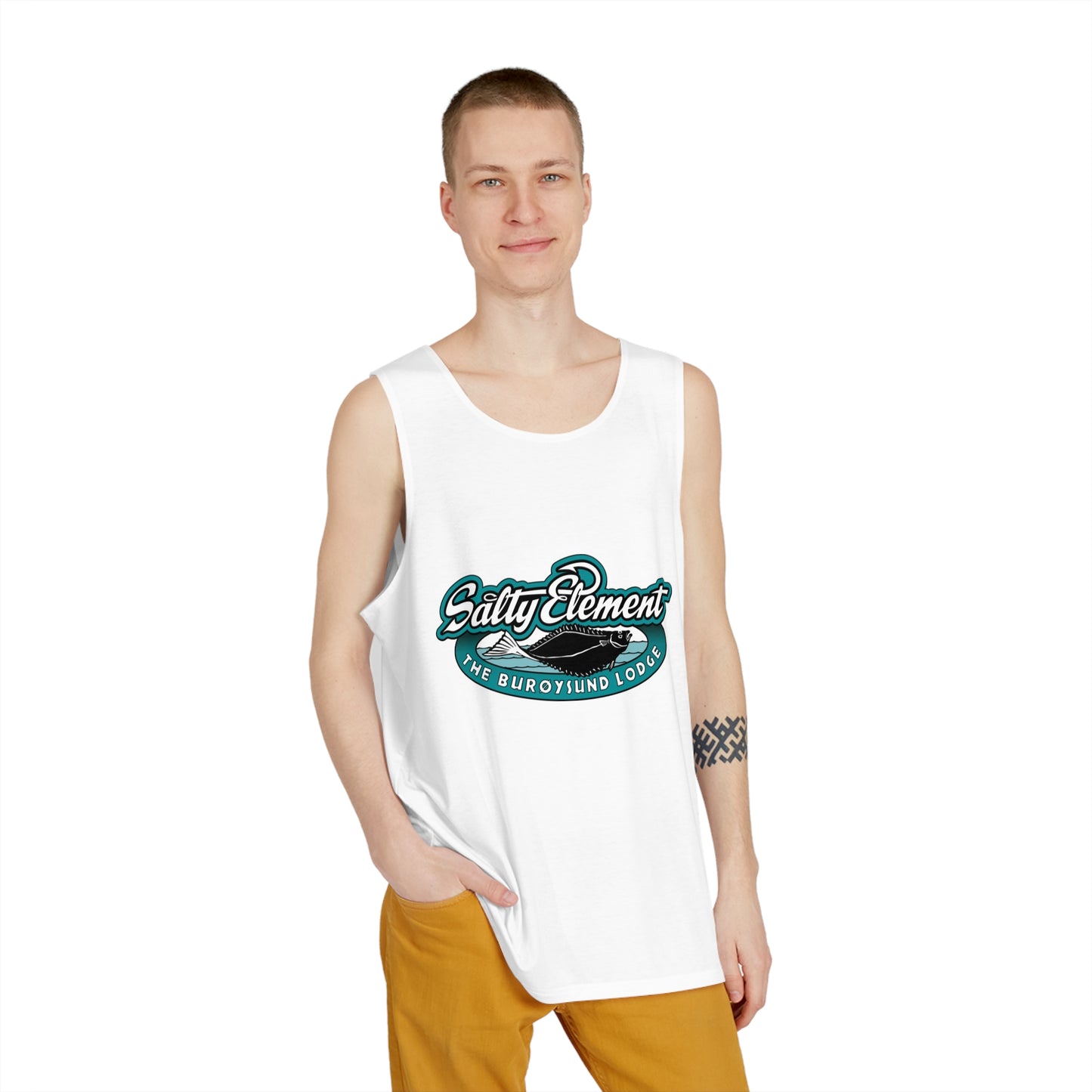 Herren Tanktop mit Salty Element Logo – Leicht, lässig, gemacht für warme Tage am Wasser