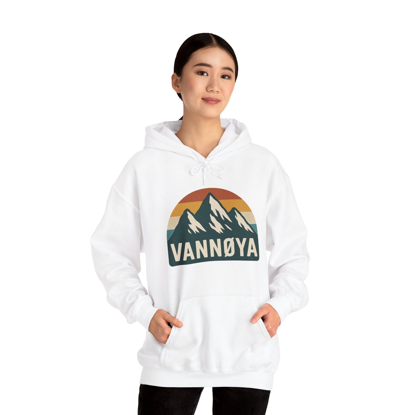 Mountain VANNØYA Unisex Hoodie - Cozy, Outdoor-Inspired Sweatshirt