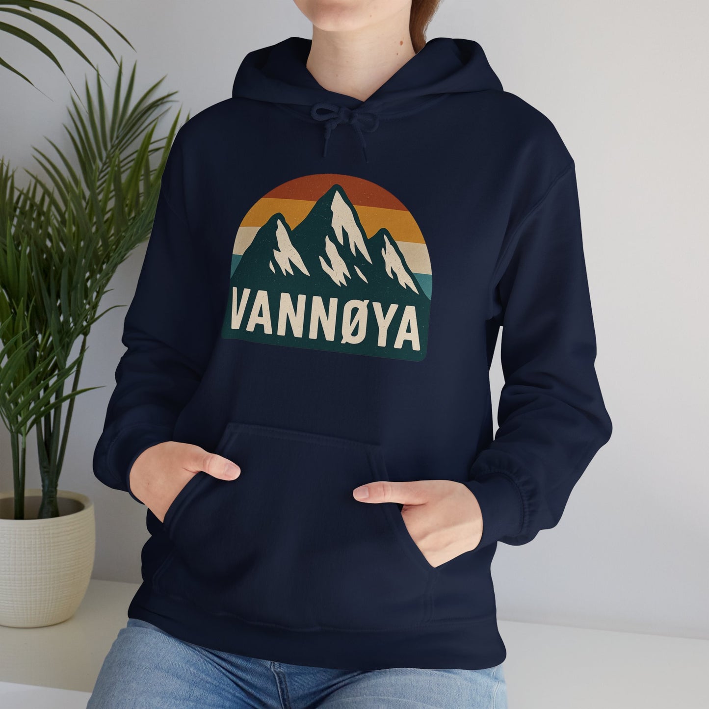 Mountain VANNØYA Unisex Hoodie - Cozy, Outdoor-Inspired Sweatshirt