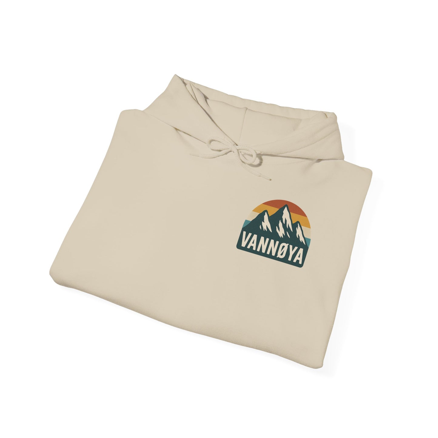 Adventure-Ready Unisex Hoodie with Vintage Lodge Design