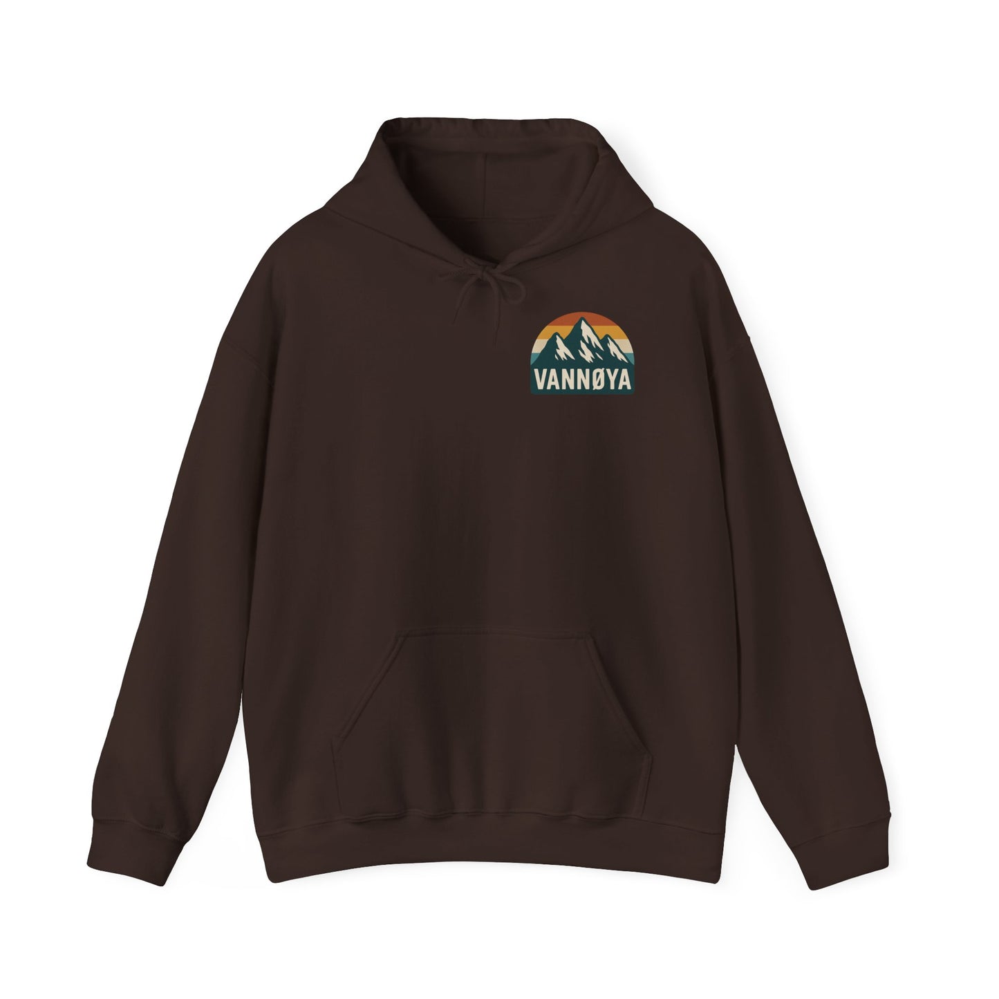 Adventure-Ready Unisex Hoodie with Vintage Lodge Design