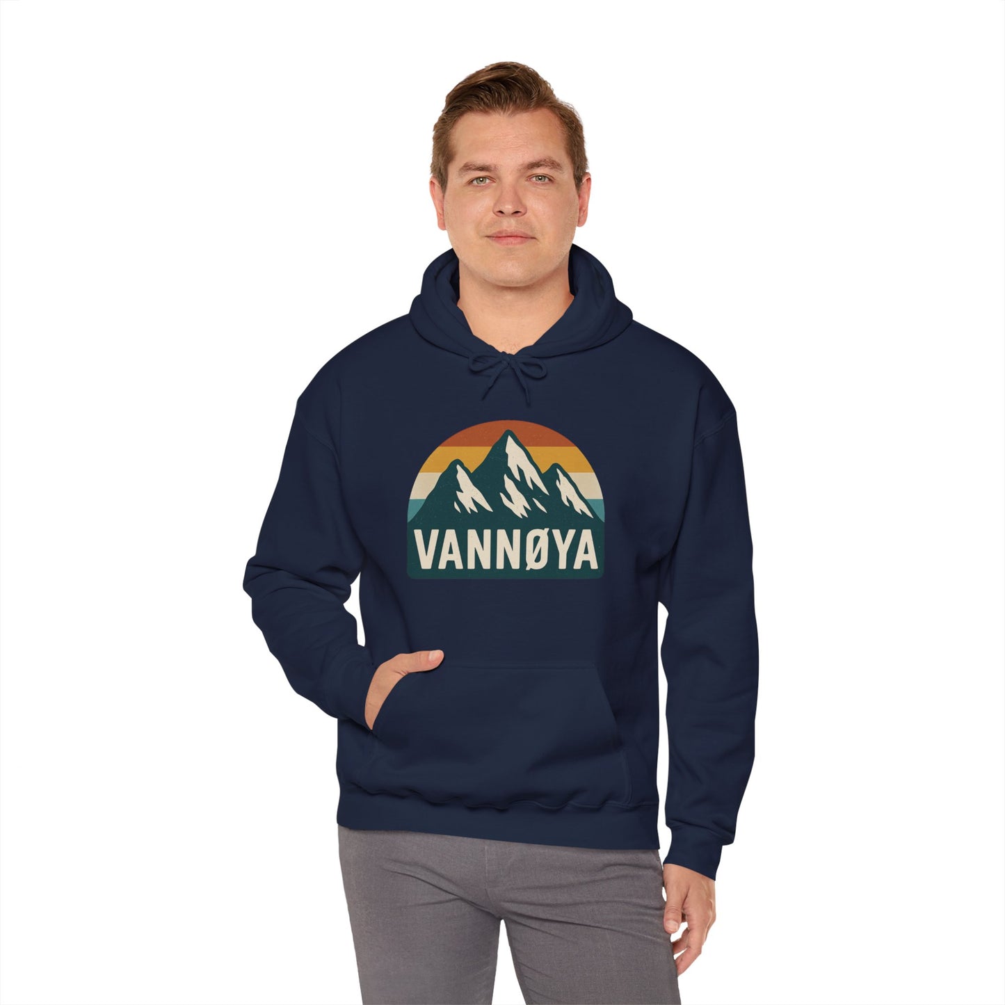 Mountain VANNØYA Unisex Hoodie - Cozy, Outdoor-Inspired Sweatshirt