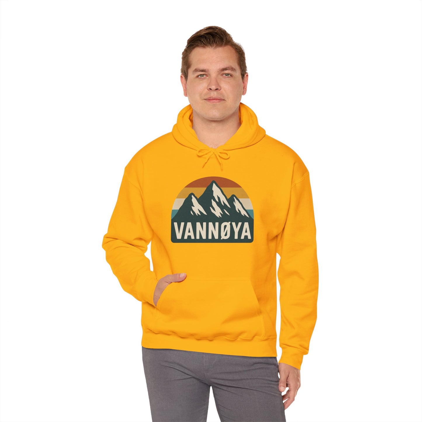 Mountain VANNØYA Unisex Hoodie - Cozy, Outdoor-Inspired Sweatshirt