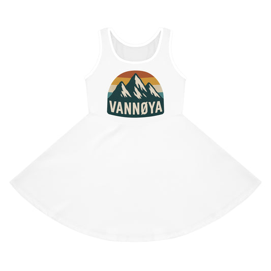 VANNØYA Adventure Girls' Sleeveless Sundress - Perfect for Summer Outings
