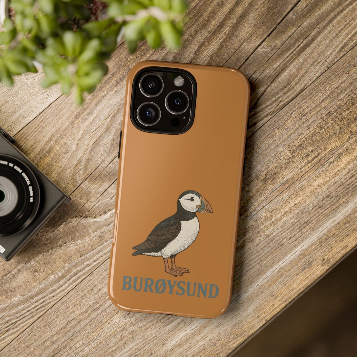 Premium-Handyhülle mit Papageientaucher – Schutz trifft nordische Wildnis