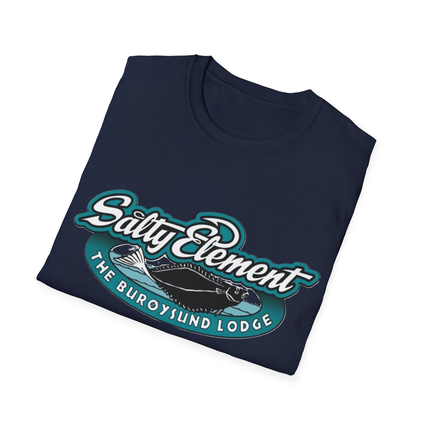 Salty Element Unisex Softstyle T-Shirt - Retro Mountain Lodge Tee