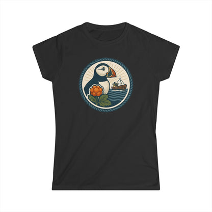 Softstyle Damen-T-Shirt „Puffin Edition“ – Fröhlich. Bequem. Persönlich.