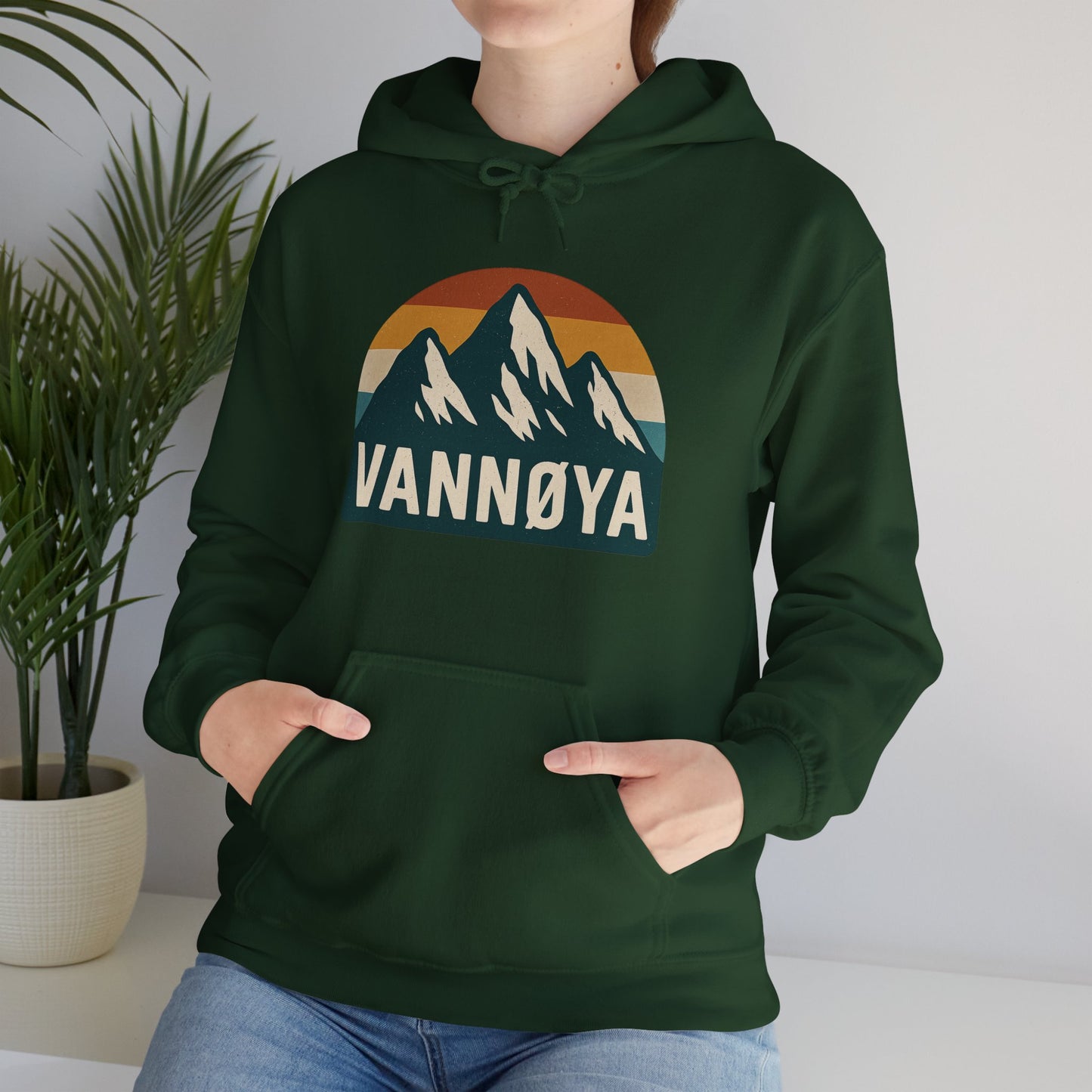 Mountain VANNØYA Unisex Hoodie - Cozy, Outdoor-Inspired Sweatshirt
