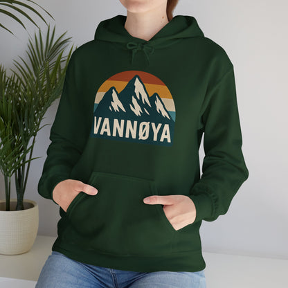 Mountain VANNØYA Unisex Hoodie - Cozy, Outdoor-Inspired Sweatshirt