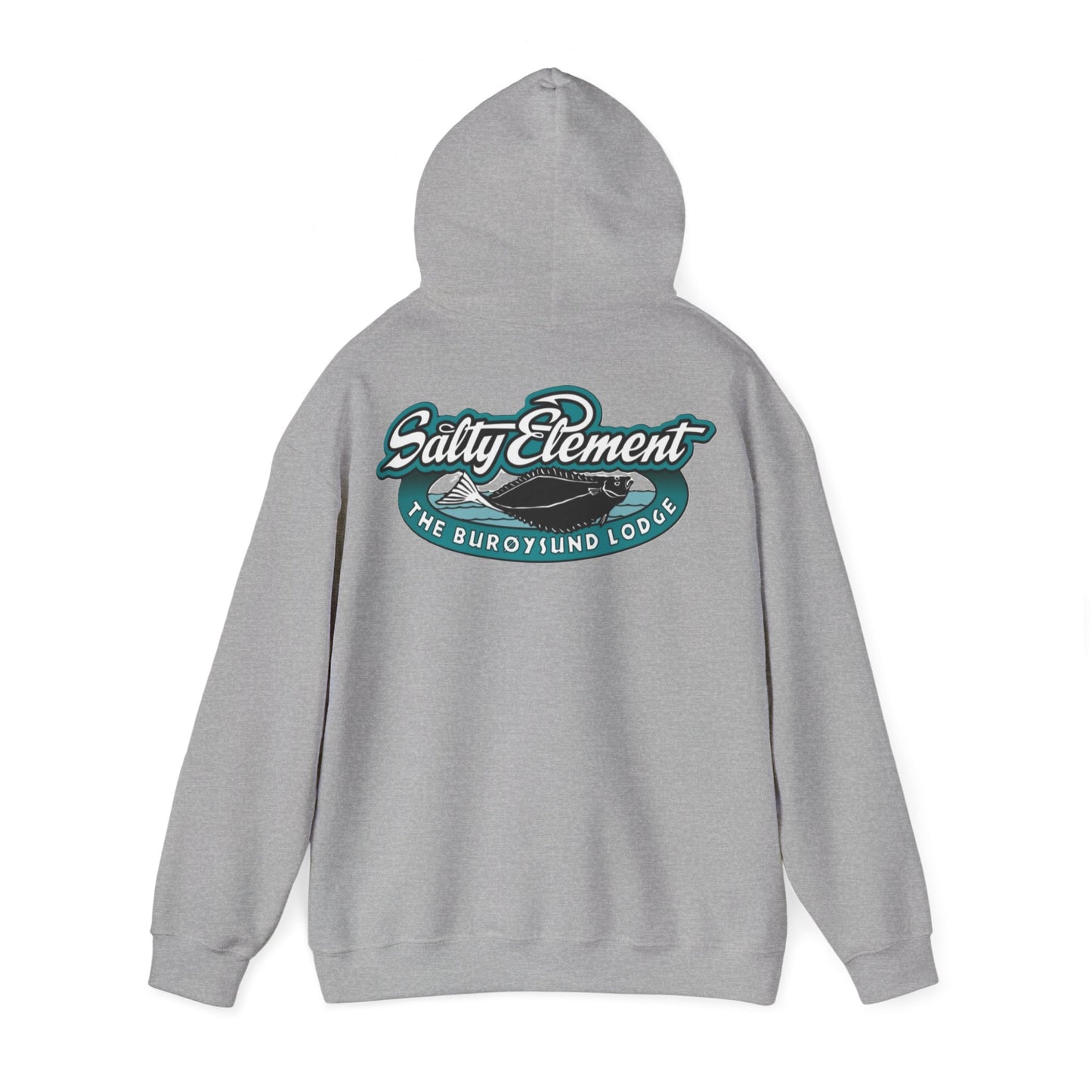 Adventure-Ready Unisex Hoodie with Vintage Lodge Design