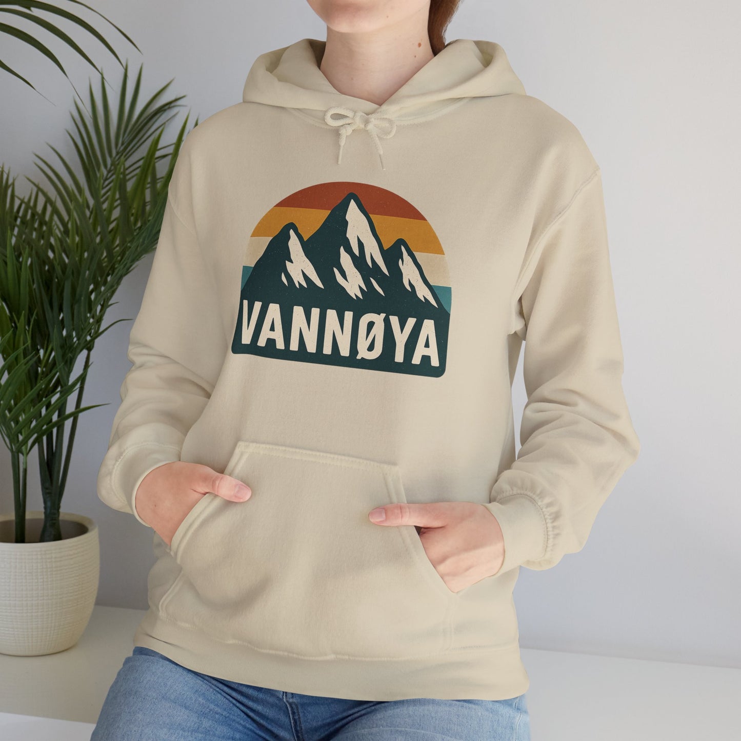 Mountain VANNØYA Unisex Hoodie - Cozy, Outdoor-Inspired Sweatshirt