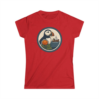 Softstyle Damen-T-Shirt „Puffin Edition“ – Fröhlich. Bequem. Persönlich.