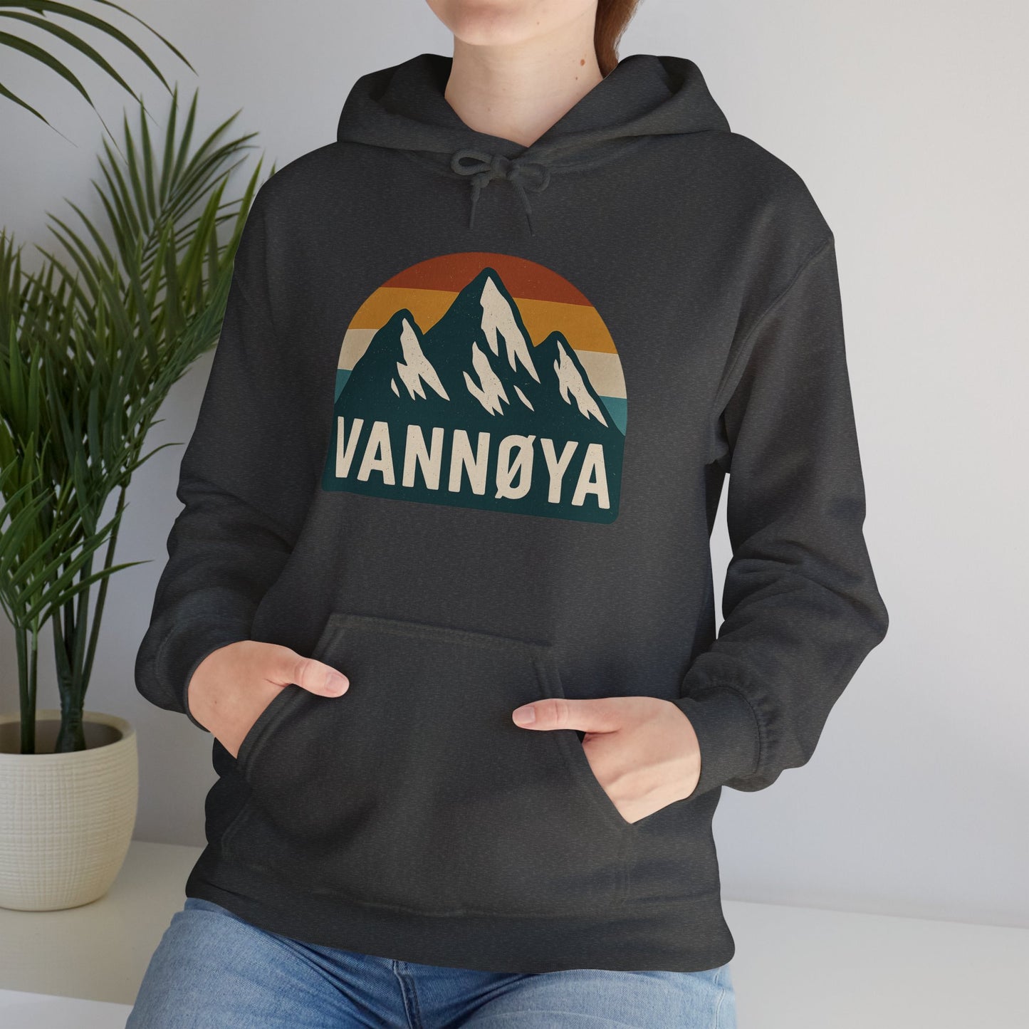 Mountain VANNØYA Unisex Hoodie - Cozy, Outdoor-Inspired Sweatshirt