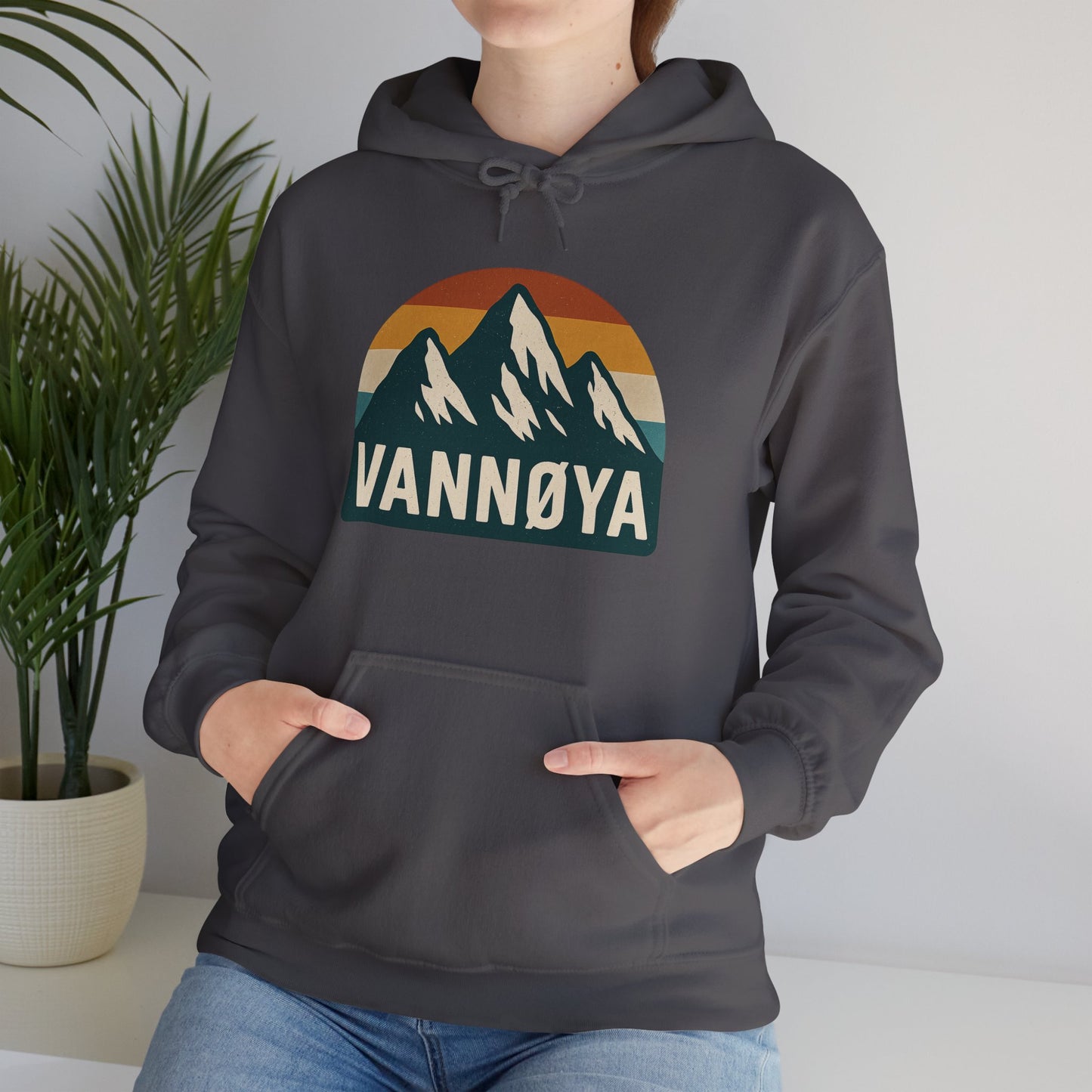 Mountain VANNØYA Unisex Hoodie - Cozy, Outdoor-Inspired Sweatshirt
