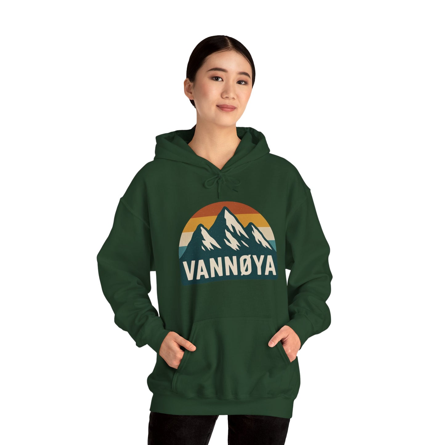Mountain VANNØYA Unisex Hoodie - Cozy, Outdoor-Inspired Sweatshirt