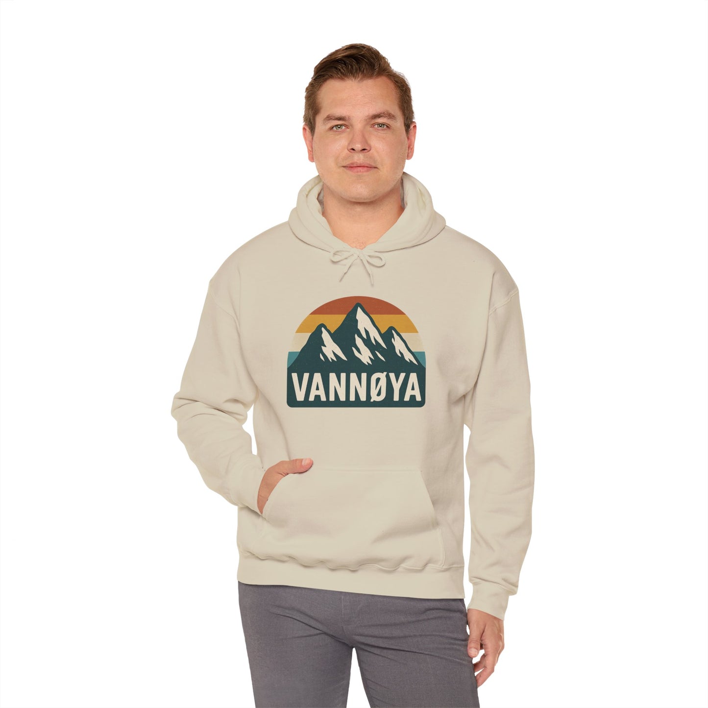 Mountain VANNØYA Unisex Hoodie - Cozy, Outdoor-Inspired Sweatshirt