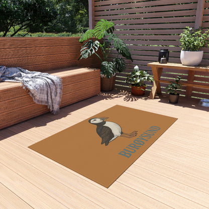 Outdoor-Fußmatte mit Papageientaucher – Nordischer Charme für deine Terrasse