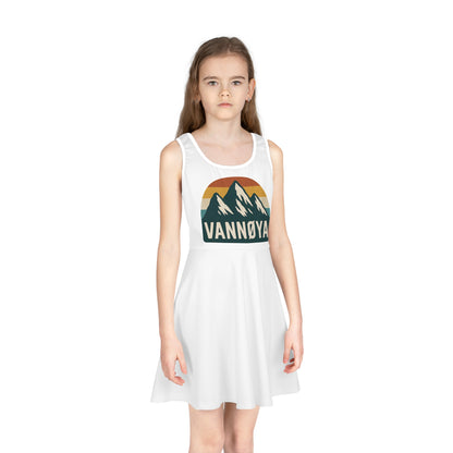 VANNØYA Adventure Girls' Sleeveless Sundress - Perfect for Summer Outings