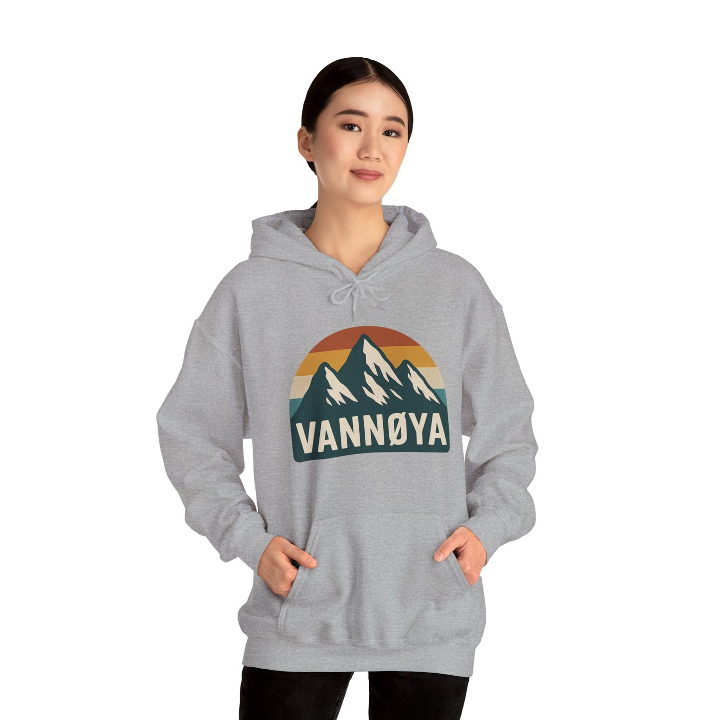 Mountain VANNØYA Unisex Hoodie - Cozy, Outdoor-Inspired Sweatshirt