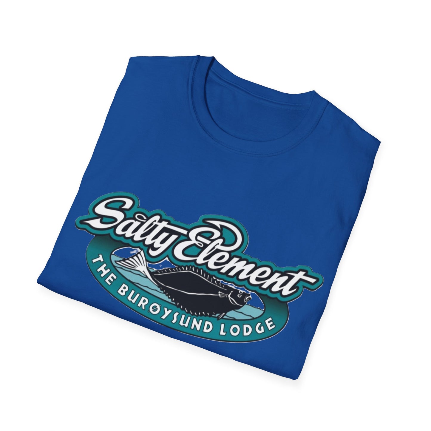 Salty Element Unisex Softstyle T-Shirt - Retro Mountain Lodge Tee