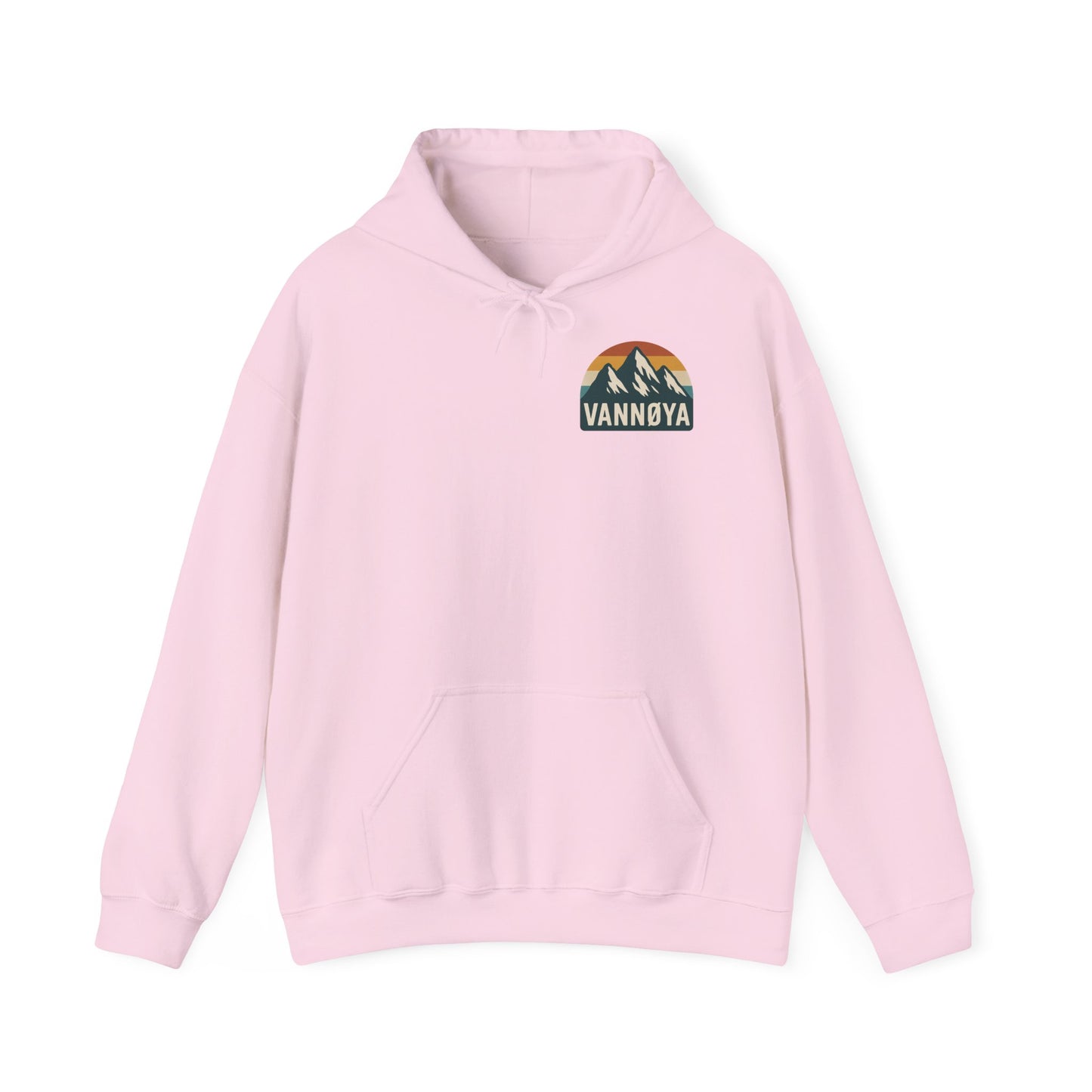 Adventure-Ready Unisex Hoodie with Vintage Lodge Design