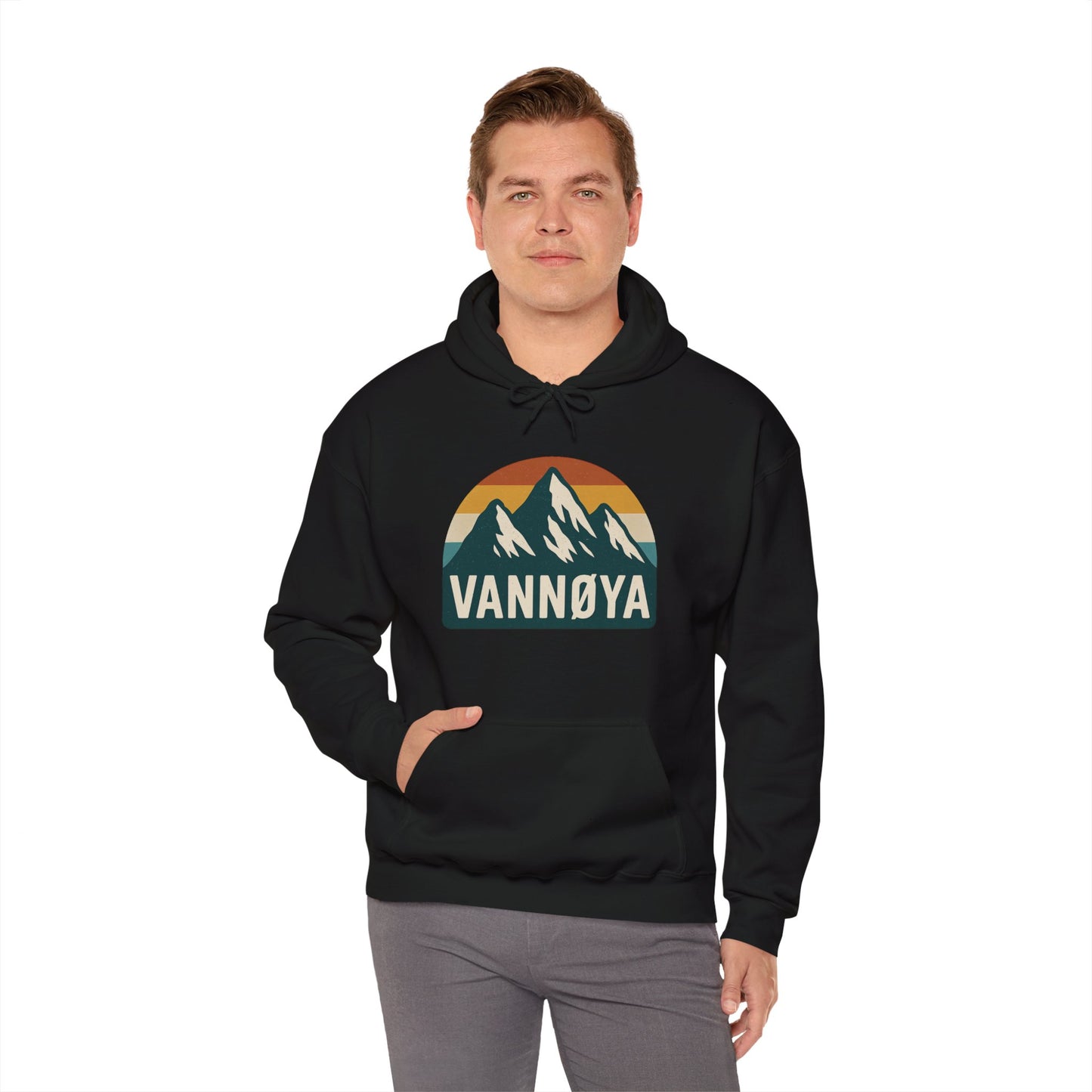 Mountain VANNØYA Unisex Hoodie - Cozy, Outdoor-Inspired Sweatshirt