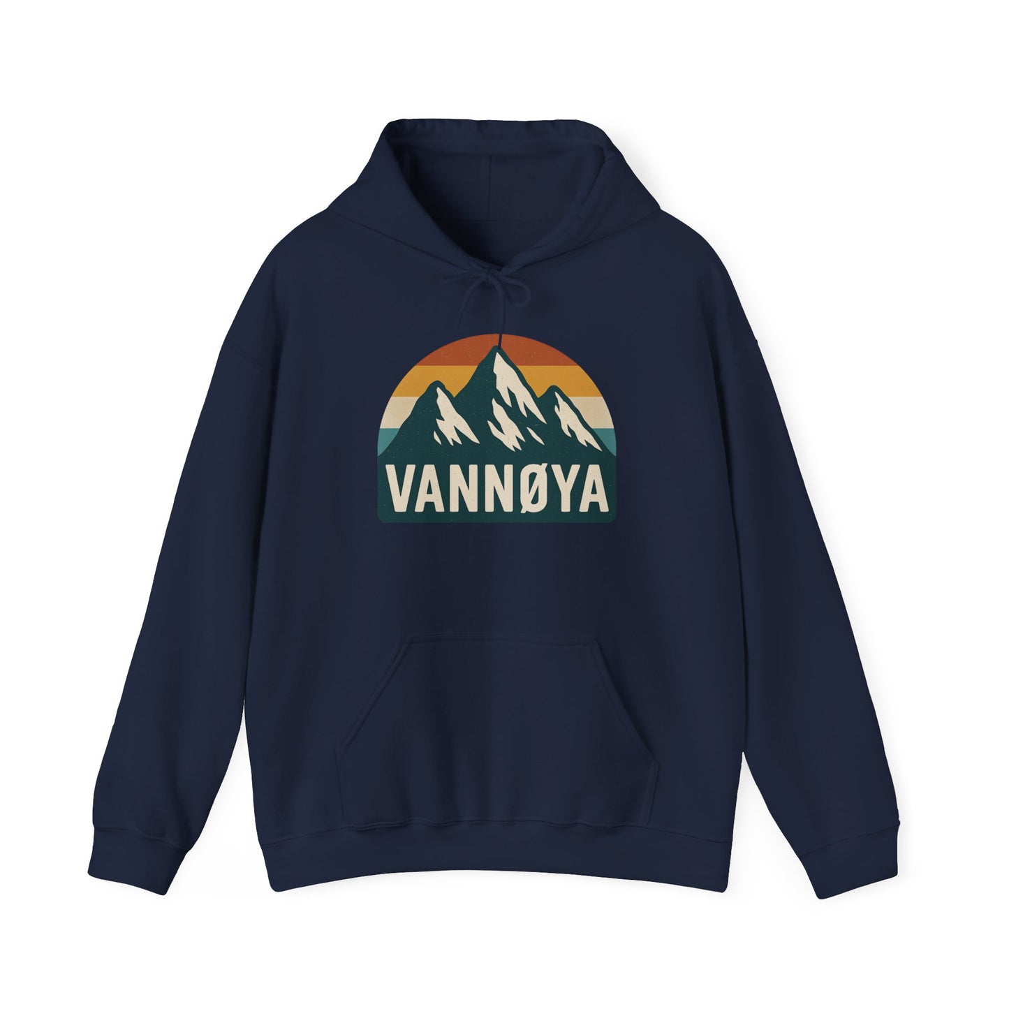Mountain VANNØYA Unisex Hoodie - Cozy, Outdoor-Inspired Sweatshirt