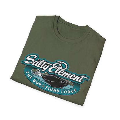 Salty Element Unisex Softstyle T-Shirt - Retro Mountain Lodge Tee