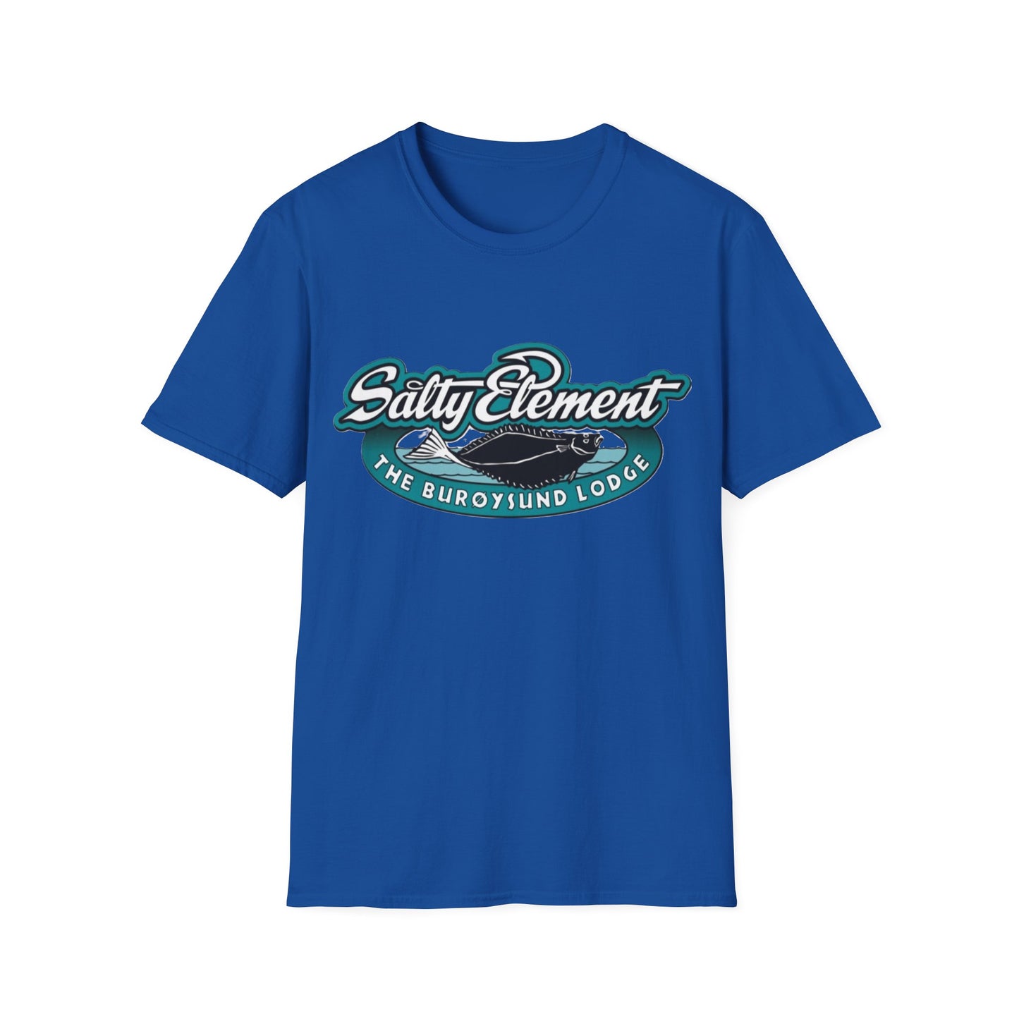 Salty Element Unisex Softstyle T-Shirt - Retro Mountain Lodge Tee