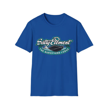 Salty Element Unisex Softstyle T-Shirt - Retro Mountain Lodge Tee