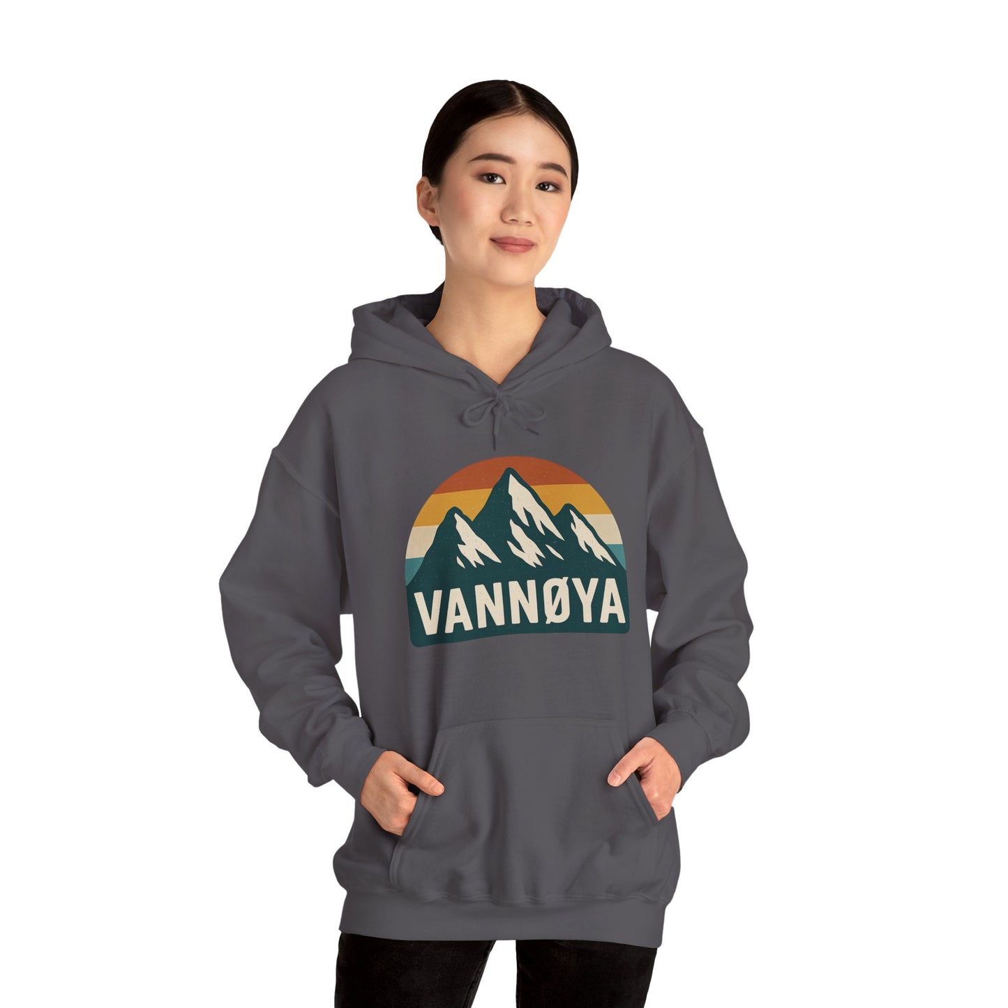Mountain VANNØYA Unisex Hoodie - Cozy, Outdoor-Inspired Sweatshirt