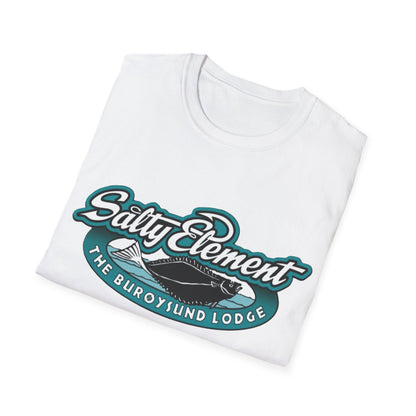 Salty Element Unisex Softstyle T-Shirt - Retro Mountain Lodge Tee