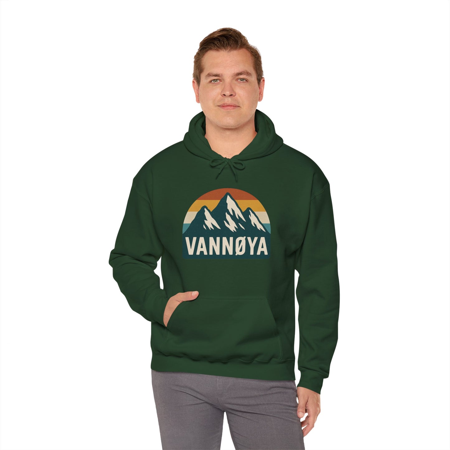 Mountain VANNØYA Unisex Hoodie - Cozy, Outdoor-Inspired Sweatshirt
