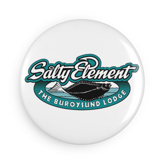 Runder Button-Magnet – Salty Look für Kühlschrank & Co.