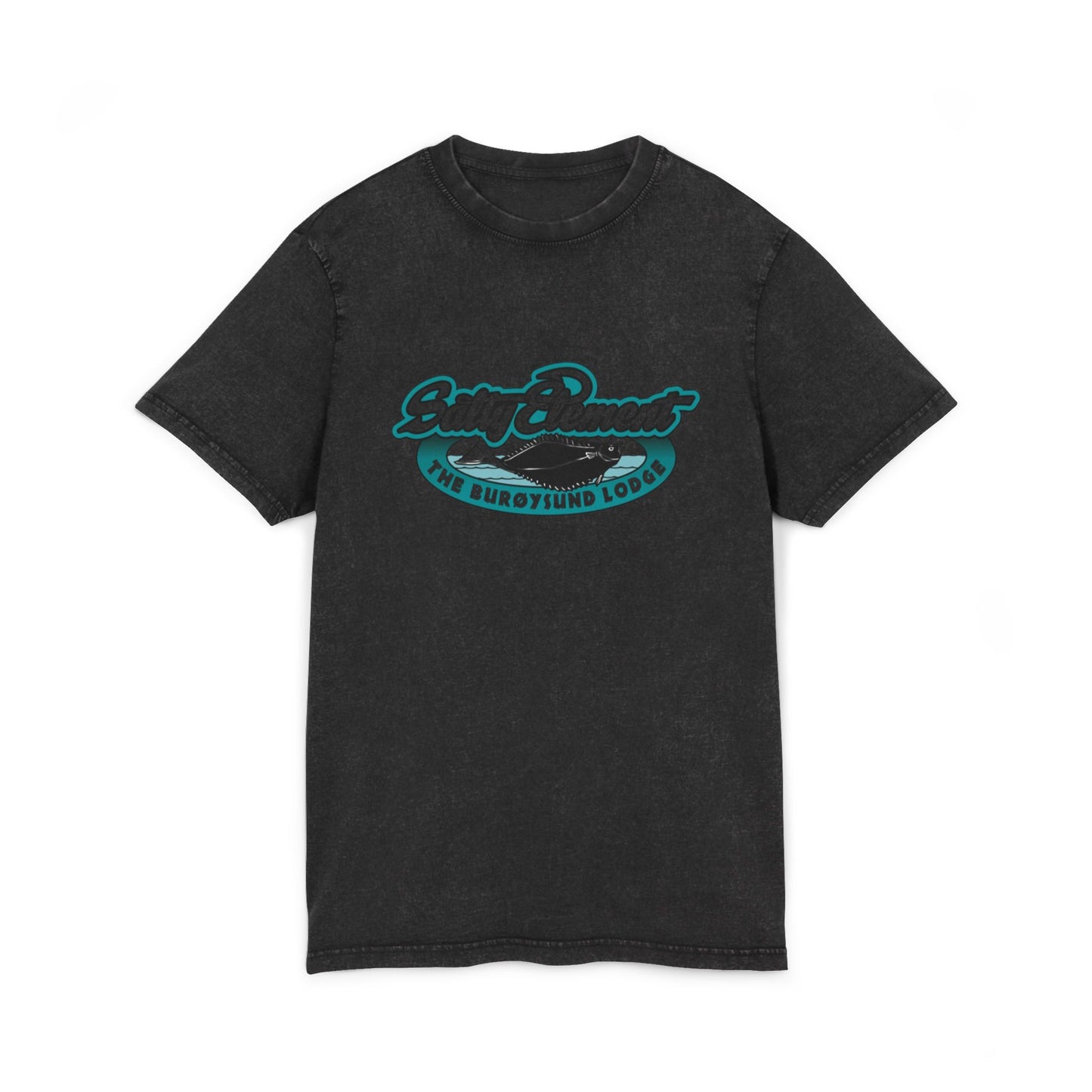 Vintage T-Shirt im Acid-Wash-Look – Mit Salty Element Logo für den maritimen Stil mit Charakter