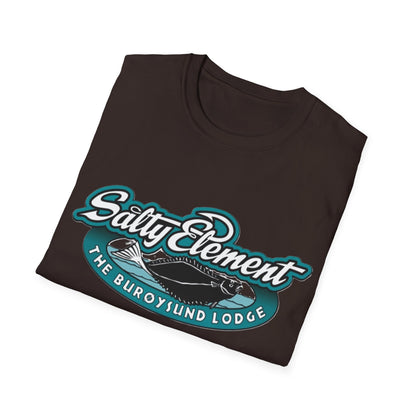 Salty Element Unisex Softstyle T-Shirt - Retro Mountain Lodge Tee