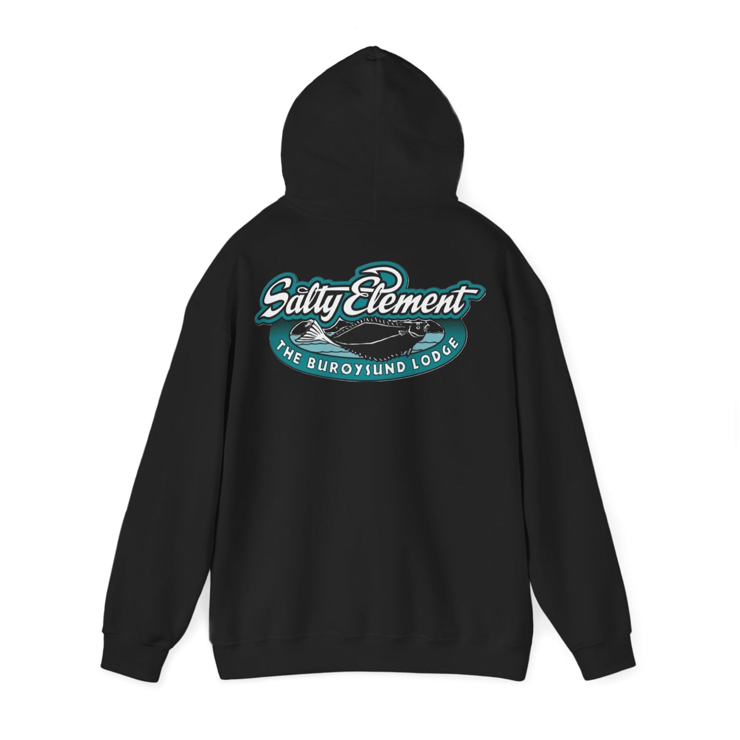 Adventure-Ready Unisex Hoodie with Vintage Lodge Design