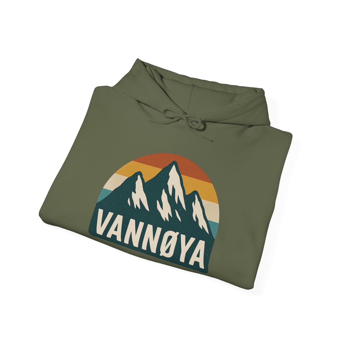 Mountain VANNØYA Unisex Hoodie - Cozy, Outdoor-Inspired Sweatshirt