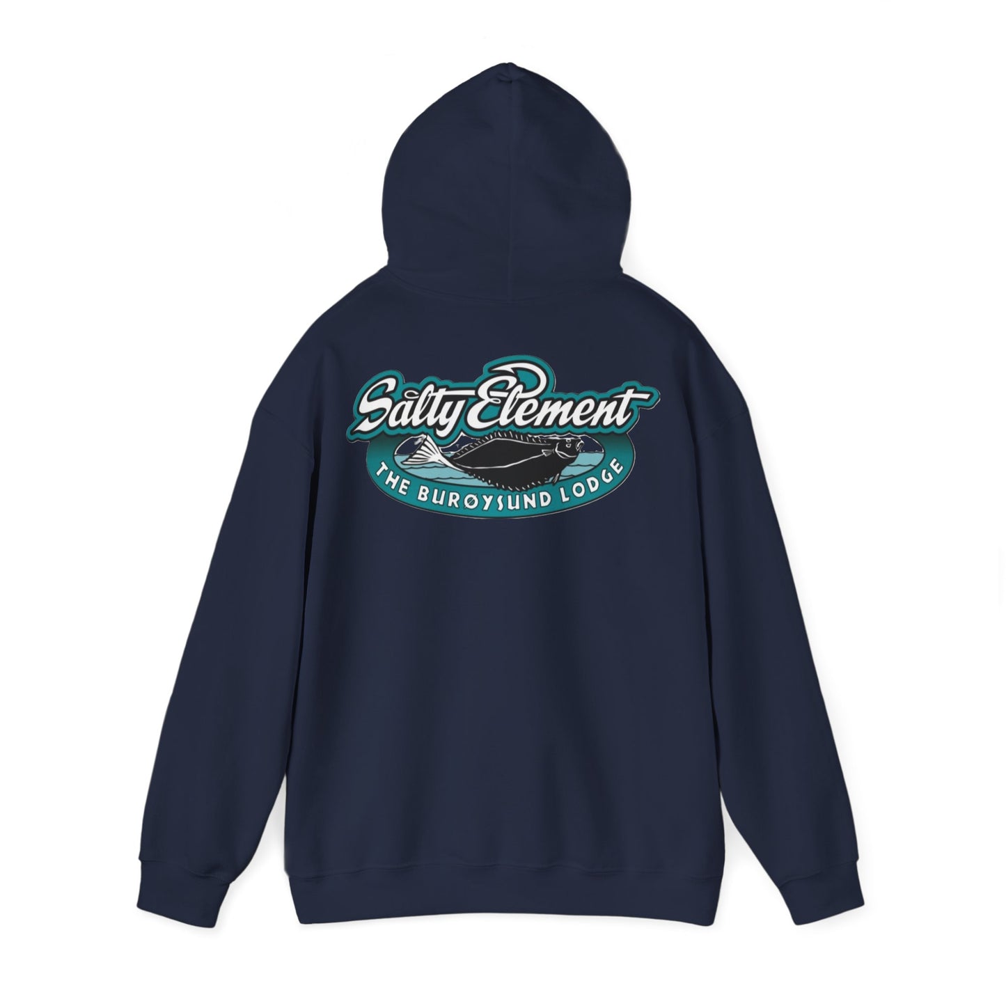 Adventure-Ready Unisex Hoodie with Vintage Lodge Design