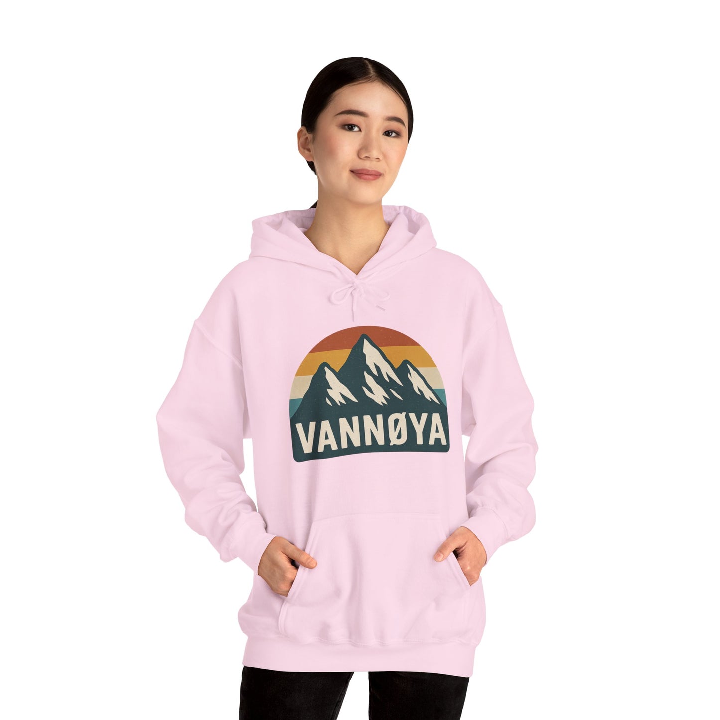 Mountain VANNØYA Unisex Hoodie - Cozy, Outdoor-Inspired Sweatshirt