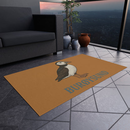 Outdoor-Fußmatte mit Papageientaucher – Nordischer Charme für deine Terrasse