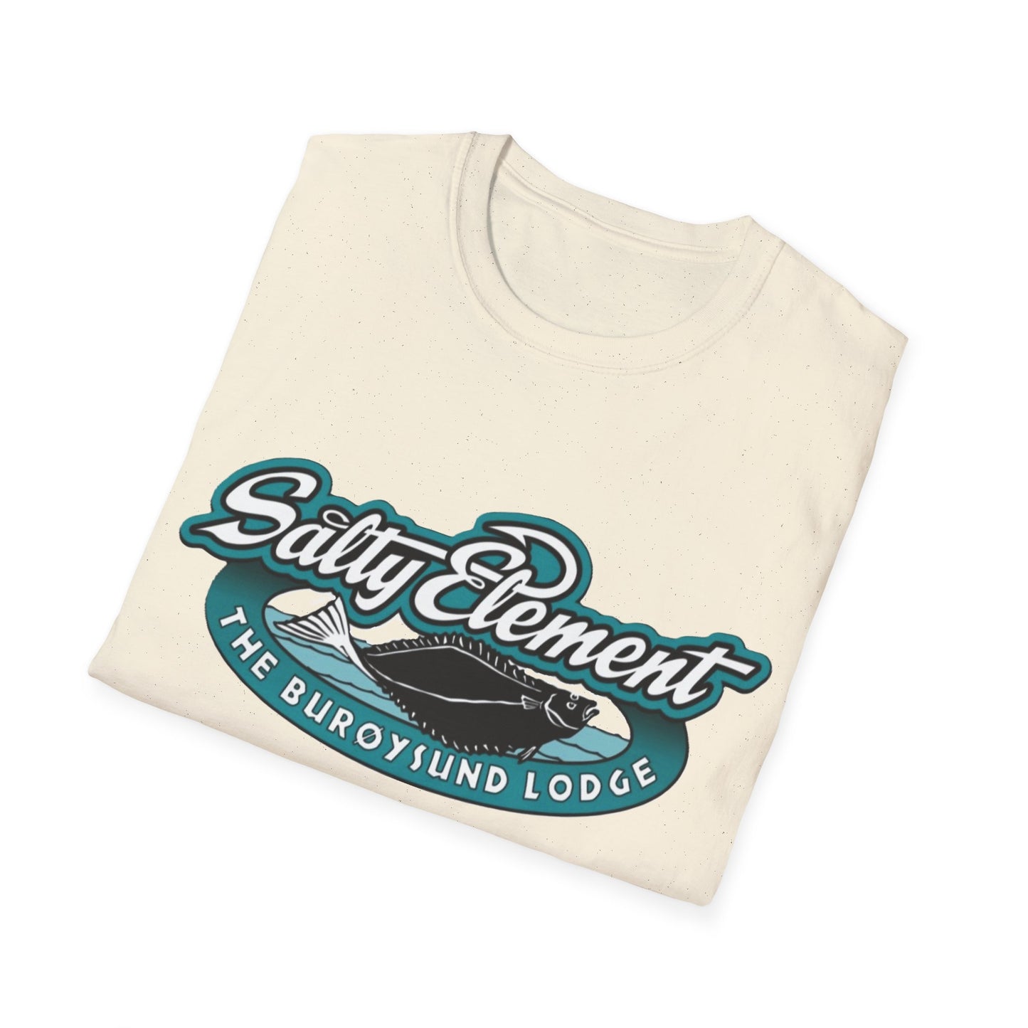 Salty Element Unisex Softstyle T-Shirt - Retro Mountain Lodge Tee
