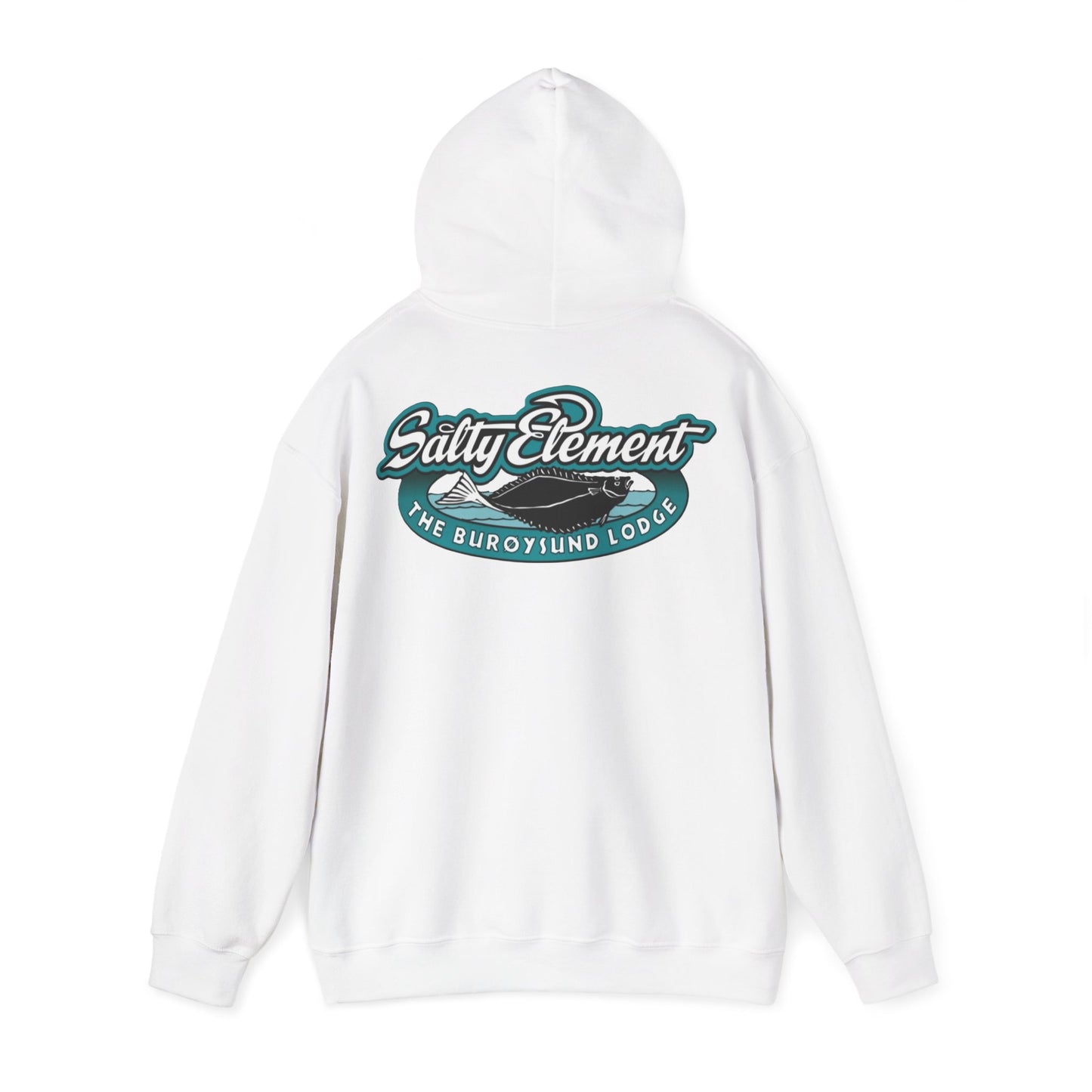 Adventure-Ready Unisex Hoodie with Vintage Lodge Design