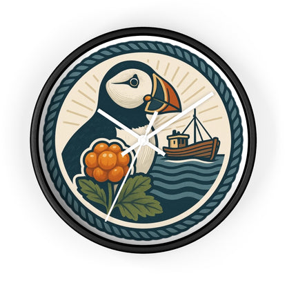 Puffin trifft Präzision – unsere Wanduhr mit nordischem Charme
