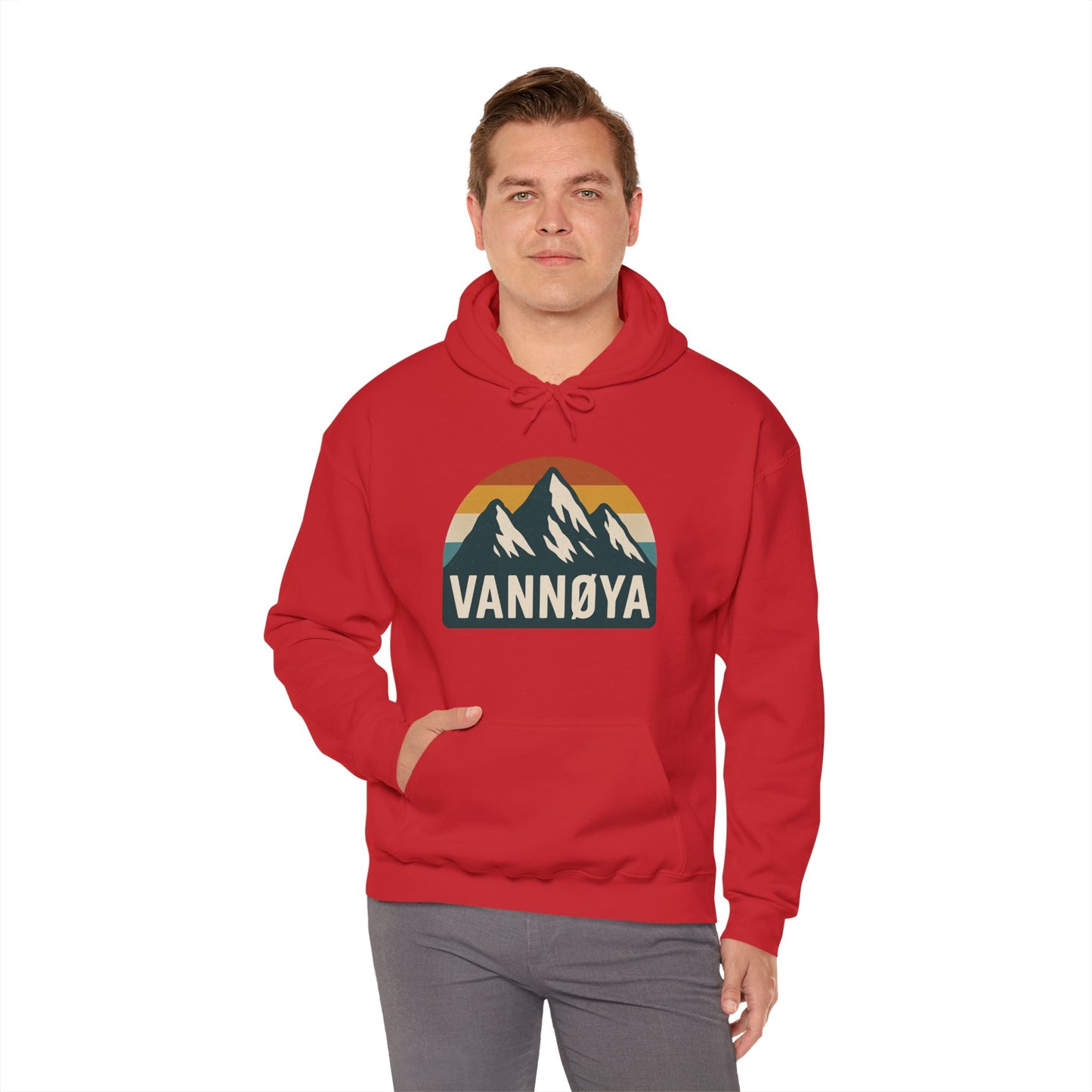 Mountain VANNØYA Unisex Hoodie - Cozy, Outdoor-Inspired Sweatshirt